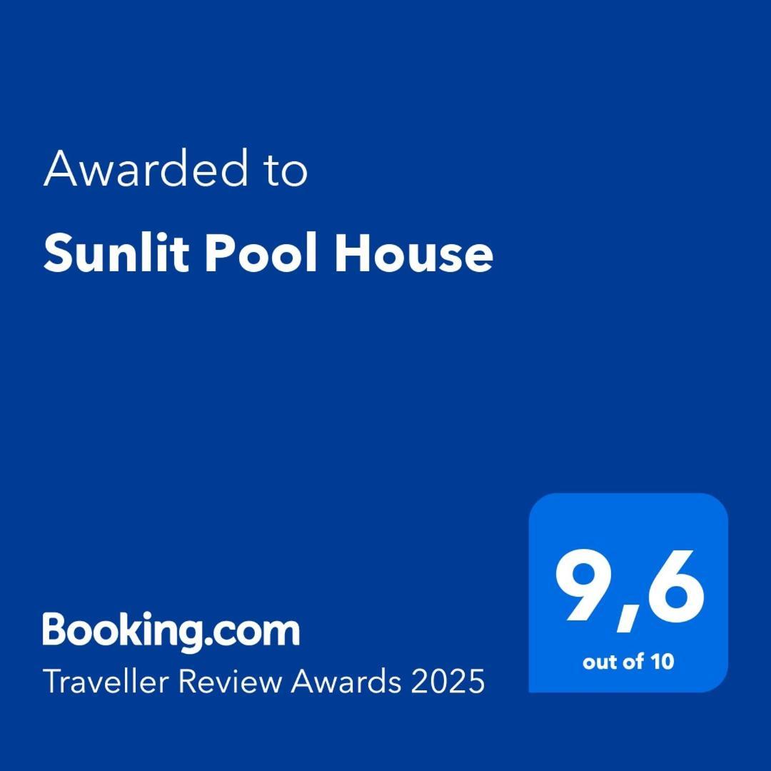 Villa Sunlit Pool House Posidhonía Exterior foto